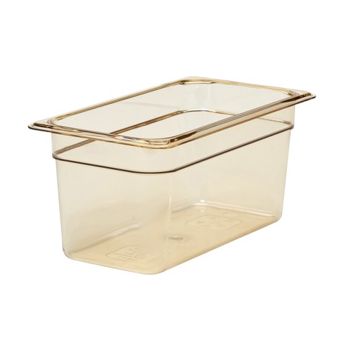 Cambro 36HP150 H-Pan High Heat Food Pan, 1/3 Size, 6" Deep, Amber