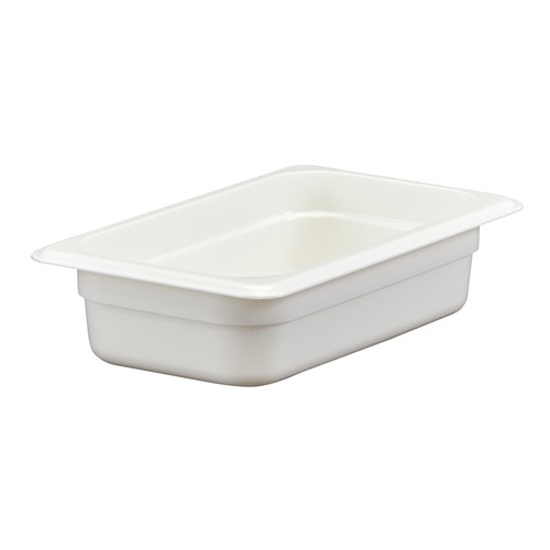 Cambro 42CW148 Camwear Food Pan, 1/4 Size, 2-1/2" Deep, White