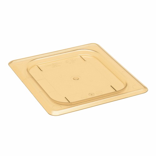 Cambro 60HPC150 H-Pan High Heat Food Pan Lid, 1/6 Size, Amber