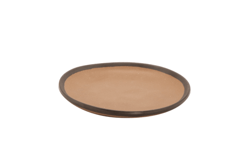 G.E.T. CS-90-TP Pottery Market Small Coupe Plate, 9", Speckled Taupe