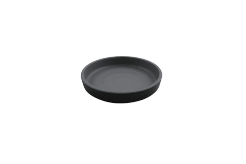 G.E.T. RP-5-GRM/BKM Roca Melamine Dinner Plate, 5", Gray/Black