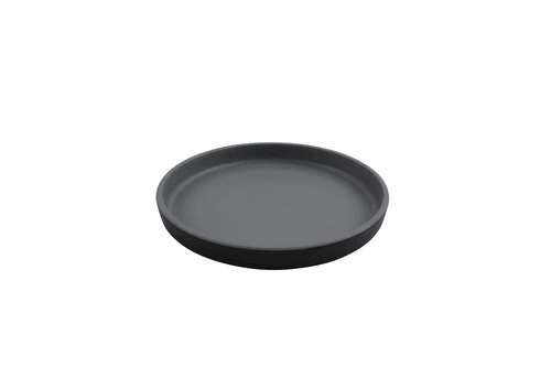 G.E.T. RP-7-GRM/BKM Roca Melamine Dinner Plate, 7", Gray/Black