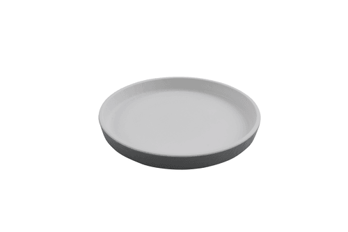 G.E.T. RP-7-WM/GRM Roca Melamine Dinner Plate, 7", White/Gray