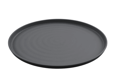 G.E.T. RO-1410-GRM/BKM Roca Melamine Oval Platter, 14"X10", Gray/Black