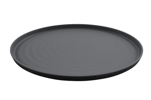 G.E.T. RO-1612-GRM/BKM Roca Melamine Oval Platter, 16"X12", Gray/Black