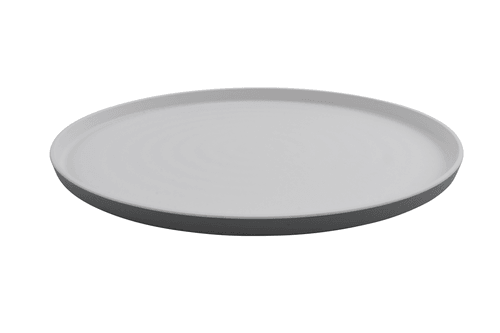 G.E.T. RO-1612-WM/GRM Roca Melamine Oval Platter, 16"X12", White/Gray