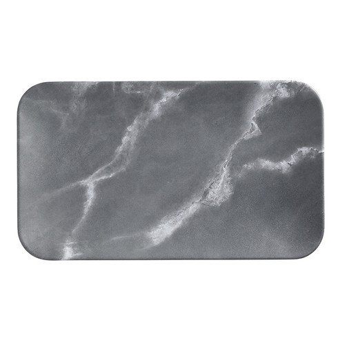 American Metalcraft MCP12GM Mix & Matte Platter, 12"x7", Marble Gray