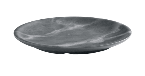 American Metalcraft MCP6GM Mix & Matte Melamine Plate, 6", Marble Gray