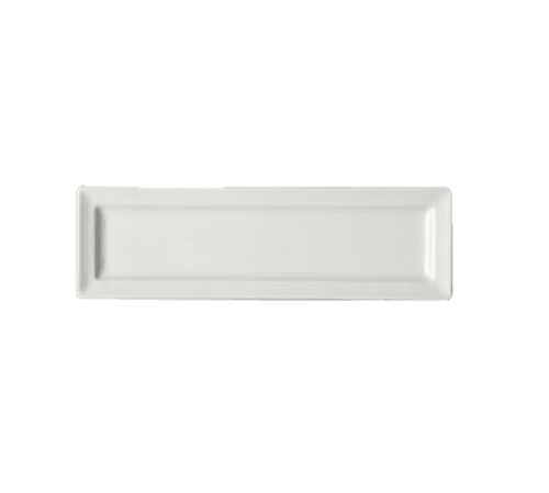 RAK CLRP23 Classic Gourmet Rectangular Plate, 9"x2-3/4", White (Case of 12)