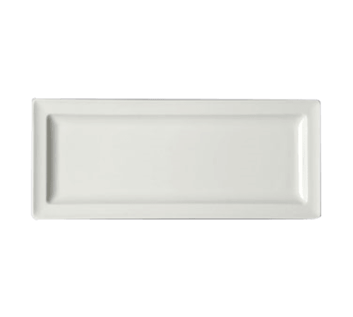 RAK CLRP29 Classic Gourmet Rectangular Plate, 11-3/7"x4-5/7", White (Case of 12)