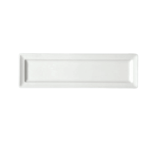 RAK CLRP33 Classic Gourmet Rectangular Plate, 13"x9", White (Case of 6)