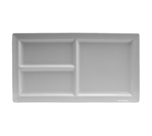 RAK CLRP38IN3 Classic Gourmet 3-Compartment Tray, 15-2/7" x 8-2/5" (Case of 6)