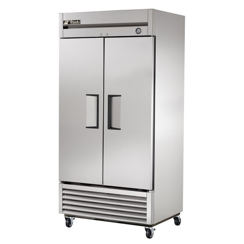 True T-35-HC Two Section Solid Door Reach In Refrigerator