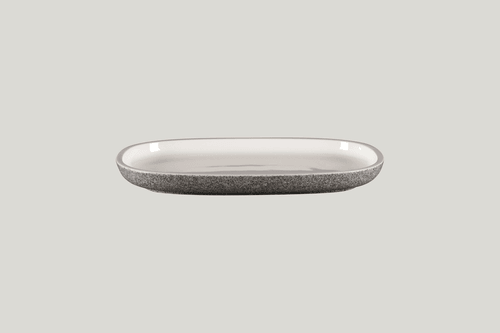 RAK EAOP26DU Ease Oval Plate, 7.1"L, Dual (Case of 6)