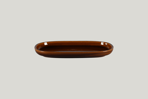RAK EAOP26HO Ease Oval Plate, 7.1"L, Honey (Case of 6)