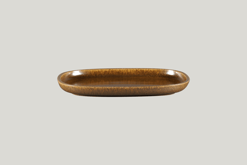 RAK EAOP26RT Ease Oval Plate, 7.1"L, Rust (Case of 6)