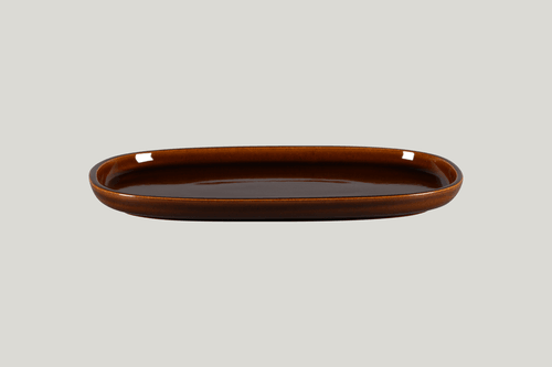 RAK EAOP33HO Ease Oval Plate, 9.05"L, Honey (Case of 6)