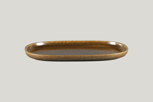 RAK EAOP33RT Ease Oval Plate, 9.05"L, Rust (Case of 6)