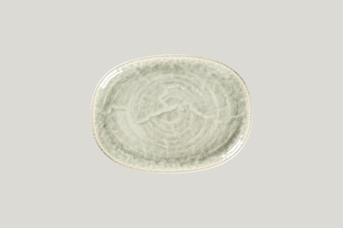 RAK KSOP25CL Krush Oval Platter, 9.85"L x 7.3"W, Celadon (Case of 12)
