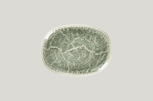 RAK KSOP25SG Krush Oval Platter, 9.85"L x 7.3"W, Sage (Case of 12)