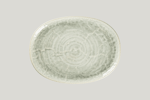 RAK KSOP32CL Krush Oval Platter, 12.6"L x 9.25"W, Celadon (Case of 6)
