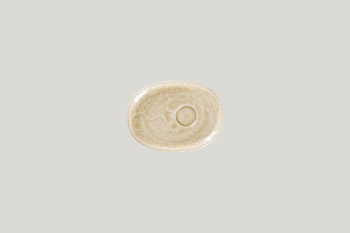 RAK KSOSA15VL Krush Oval Saucer, 5.9"L x 4.35"W, Vanilla (Case of 12)