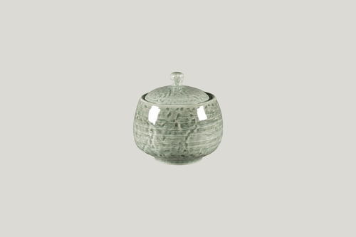 RAK KSSU25SG Krush Sugar Bowl & Lid, 8.45oz., Sage (Case of 6)