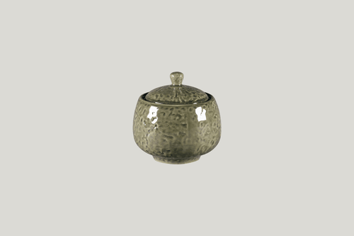 RAK KSSU25ST Krush Sugar Bowl & Lid, 8.45oz., Steel (Case of 6)