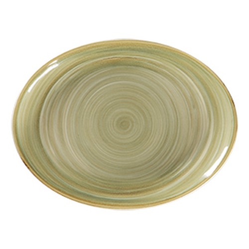 RAK SEMNNOP26 Spot Oval Platter, 10.25"L x 7.5"W, Emerald (Case of 12)