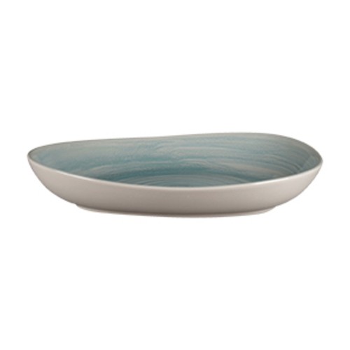 RAK SSRFLDP24 Spot Organic Deep Plate, 9-7/16"L x 7-7/10"W, Sapphire (Case of 12)