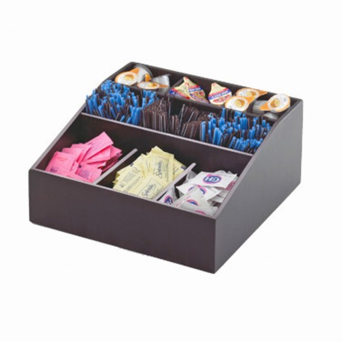 Cal-Mil 1714-96 Midnight Bamboo Coffee Condiment Organizer