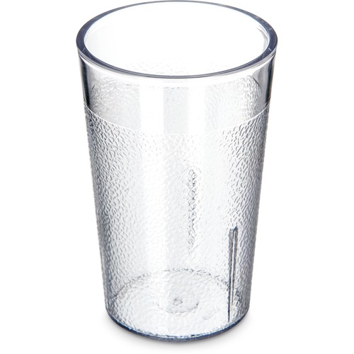 Carlisle 5501-207 Stackable Pebbled Tumbler, 5oz, Clear
