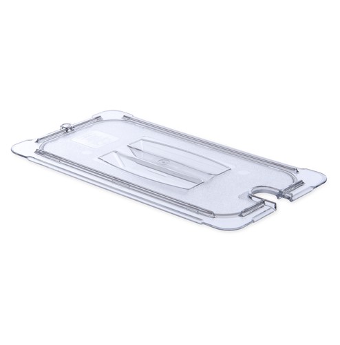 Carlisle 10271U07 StorPlus Food Pan Lid w/ Handle and Notch, 1/3 Size, Clear