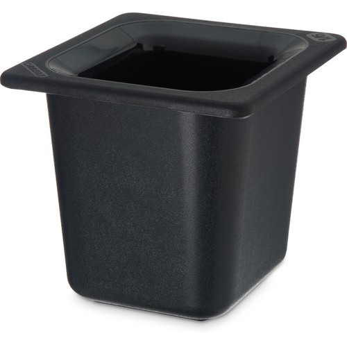 Carlisle CM110403 Coldmaster Food Pan, 1/6 Size, 6" Deep, Black