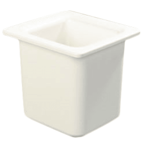 Carlisle CM110502 Coldmaster Food Pan, 1/6 Size, 6" Deep, White