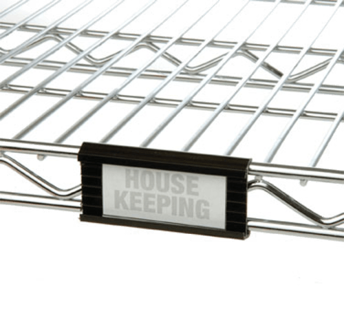 Focus FSHELF3B Shelf Tags, 3"x1-1/4", Black (Pack of 4)