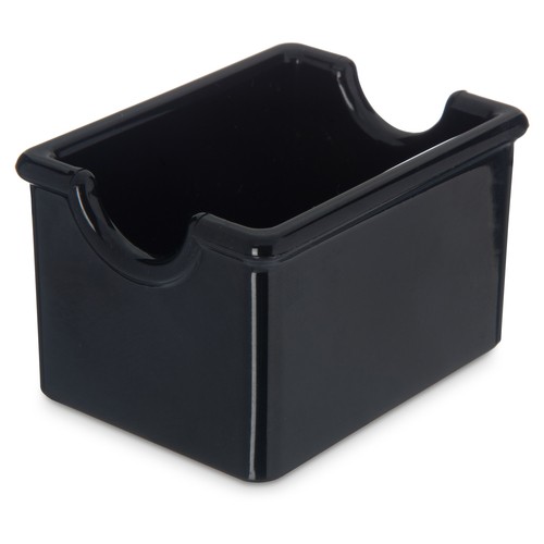 Carlisle 455003 Plastic Black Sugar Packet Caddy - 20 Packets (Case of 24)
