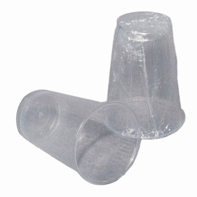 Plain Wrapped Plastic Cups, 9oz, Clear (Case of 1000)