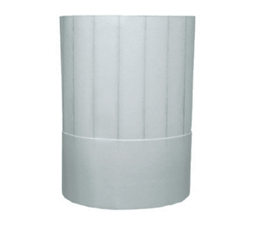 Chef Revival H049 Disposable 8 1/2" Chef's Pinstripe Hat (Case of 50)