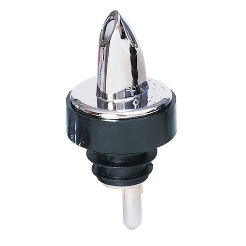 Spill-Stop 371-00 Chrome Pourer w/ Black Collar