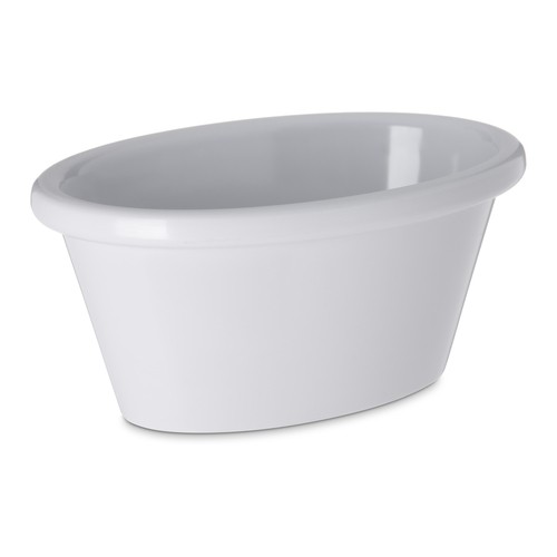 Carlisle S31402 Oval Melamine Ramekin, 4oz, White