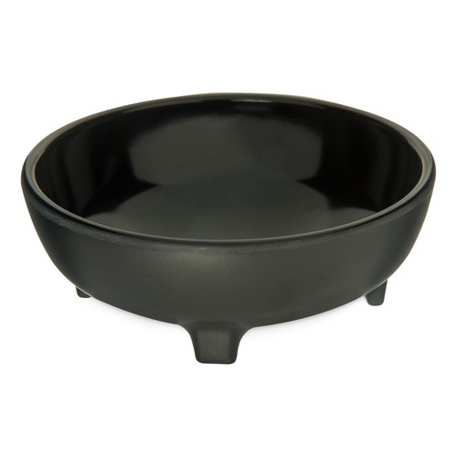 Carlisle 087803 Melamine Molcajete Ramekin, 8oz, Black