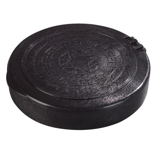 Carlisle 071003 7" Black Tortilla Server With Hinged Lid
