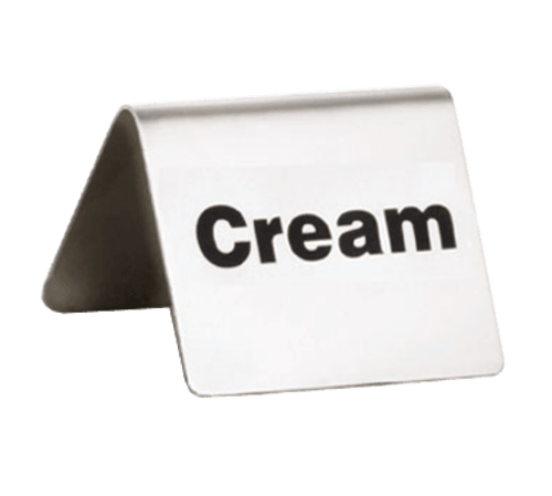 Tablecraft B6  Stainless Steel Cream Buffet Tent, 2-1/2" X 2"