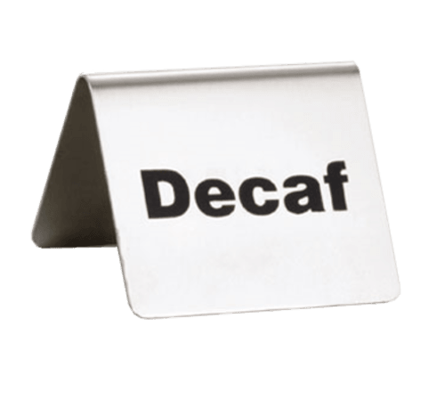 Tablecraft B2 Stainless Steel Decaf Buffet Tent, 2-1/2 X 2 X 2"