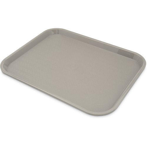 Carlisle CT141823 Cafe Rectangular Cafeteria Tray, 18"x14", Grey
