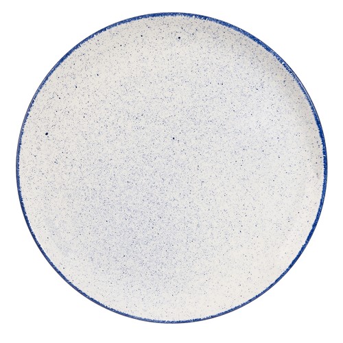 Churchill SHBIEV121 Stonecast Hints Coupe Plate, 12-3/4", Indigo (Case of 6)