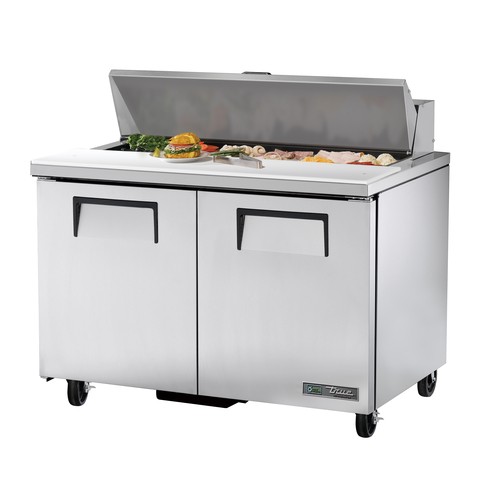 True TSSU-48-12-HC 2-Section Counter Refrigerator, 48"W