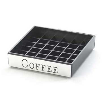 Cal-Mil 632-1 Coffee 4x4 Square Engraved Drip Tray