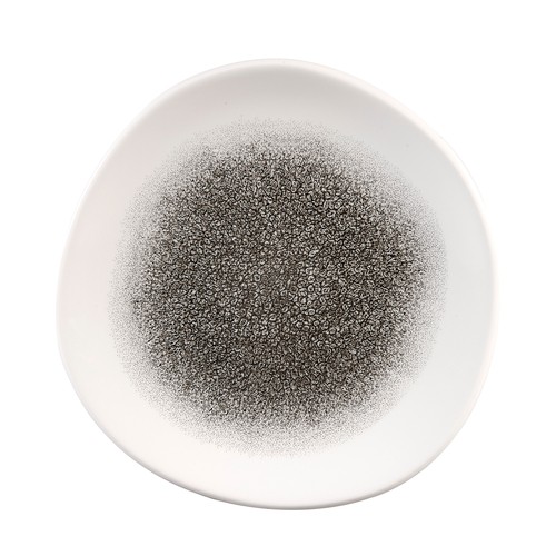 Churchill RKBQOG8 1 Raku Organic Plate, 8-1/4", Quartz Black (Case of 12)